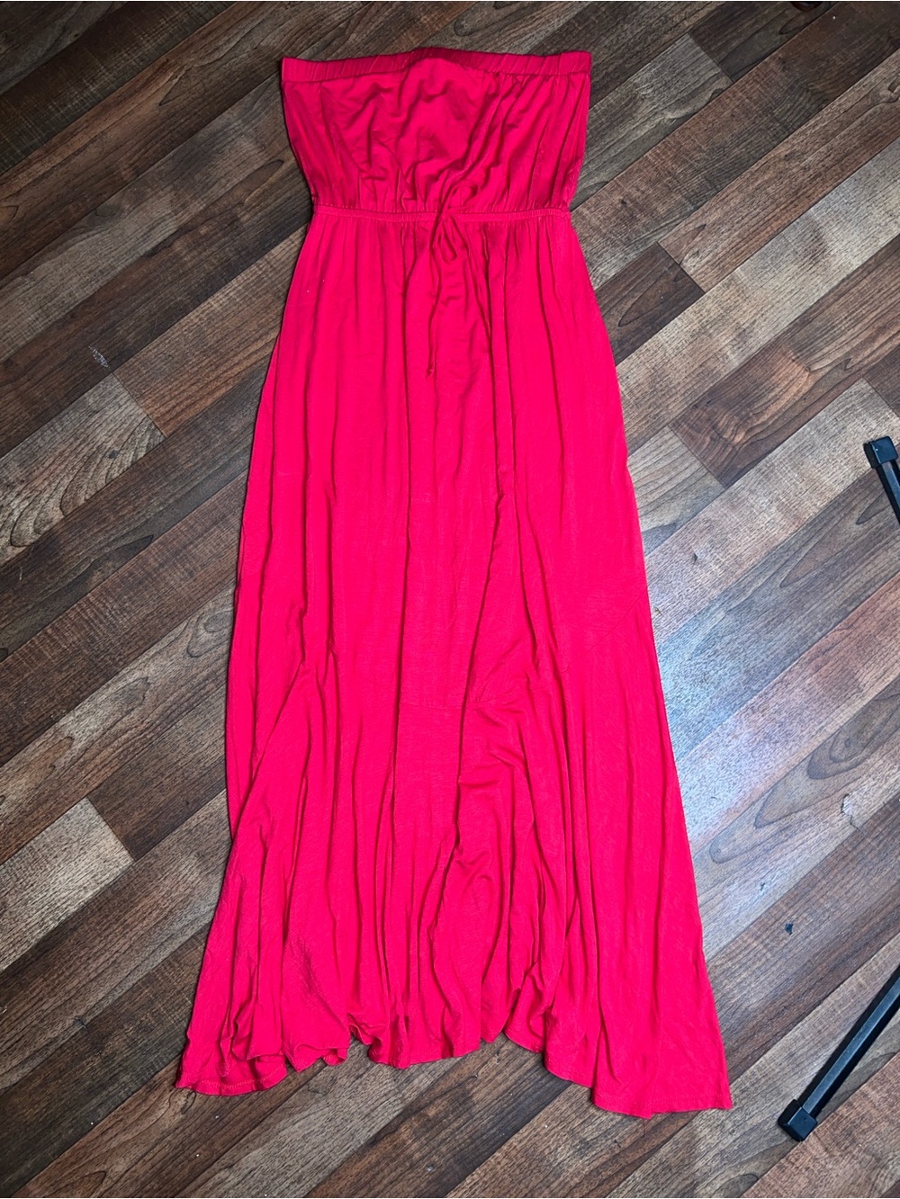 Rolla Coster Strapless Flowing Maxi Dress in Vibrant Pink